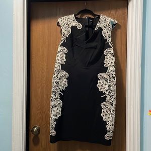Torrid Ivory Lace Black Bodycon Dress Women Size 20